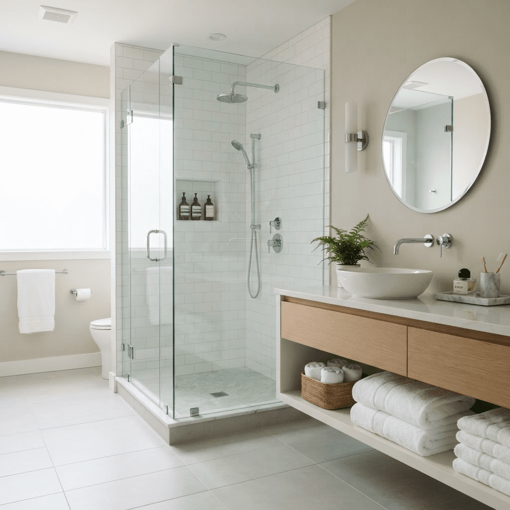 Example freshly cleaned bathroom